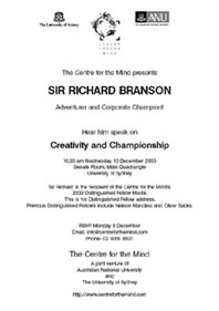 Branson invitation