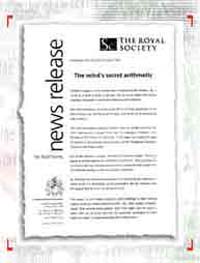 Royal Society Press Release